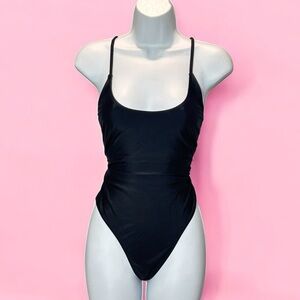 XLarge Black Swimsuit Amazon Waist‎ Snatching Lace Up Sliming